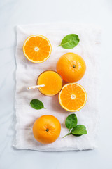 Fresh sliced orange