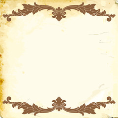 Vector baroque of vintage elements for design. 