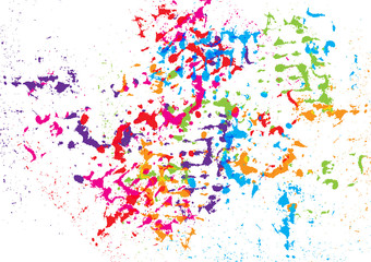 abstract vector splatter color background. illustration vector design.