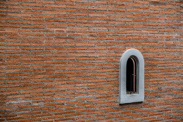 Old style concrete arch windows