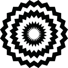 Black Circle of wave medal 2