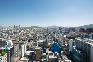 Cityscape of Yeoksam-dong, Gangnam-gu, Seoul, Republic of Korea