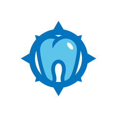 Dental Compass Logo Icon Design