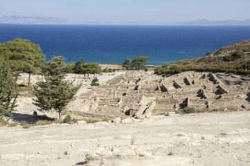 Kameiros ancient city, Rhodes, Dodecanese, Greece