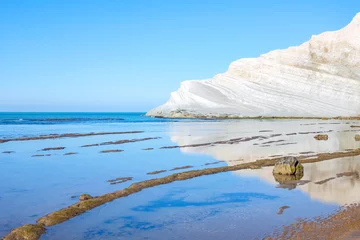 Foto auf Acrylglas Scala dei Turchi, Sizilien The beauty of art and nature of the Agrigento province
