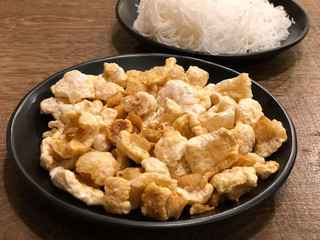 Pork rind, popular Northern Thai food