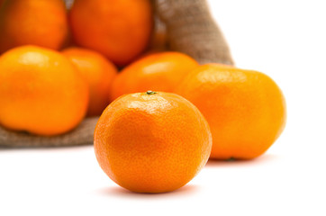 ripe juicy tangerine