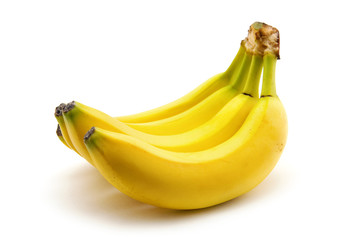 Bananas on a white background
