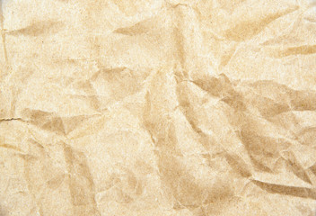 Crumpled paper for background usage