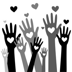 Hands and heart donation donor concept9