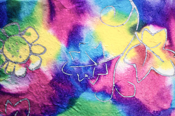 Obraz na płótnie Canvas Multi-colored Mulberry paper