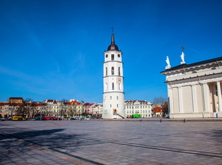 Fototapeta premium Vilnius,Gediminas Square