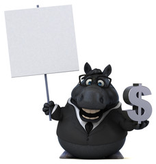 Fun horse - 3D Illustration