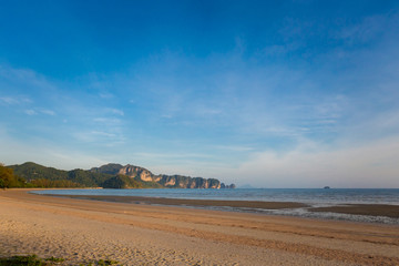 Tropical Nopparattara beach in Krabi