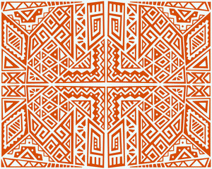 Creative Ethnic Style Square Seamless Pattern. Unique geometric vector swatch. Perfect for screen background, site backdrop, wrapping paper, wallpaper, textile and surface design. Trendy boho tile.