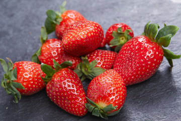 Beautiful and delicious fresh strawberries