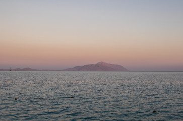 Sunrise on the red sea