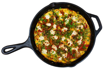 Spanische Fritatta freigestellt