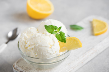 Lemon Ice Cream - obrazy, fototapety, plakaty