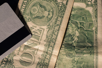 Credit cards and dollars in cash