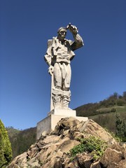 Obraz premium Santa Yotso monument - Stara planina mountaia, Bulgaria
