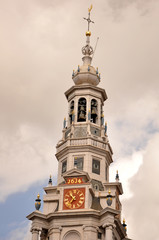 Fototapeta premium Bell Tower of the Westerkerk Church in Amsterdam