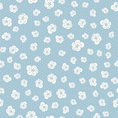 Simple pastel floral pattern