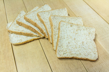 Pounds of Bread, Healthy on Wooden Floor