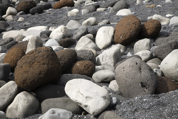 Steine am Strand, Island