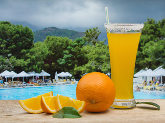 Glass of orange juice