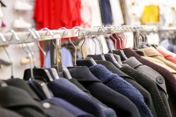 Fototapeta premium Fashionable clothes shop