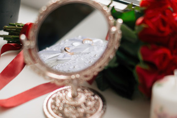 Two golden wedding rings