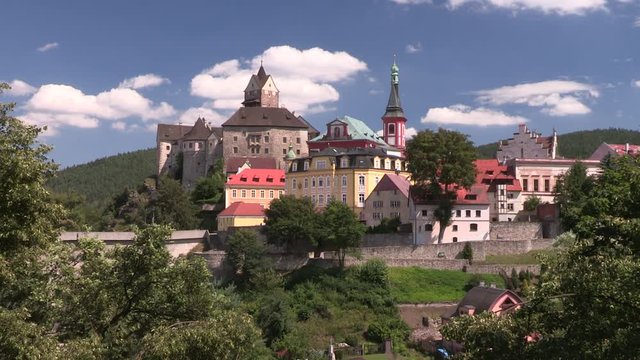 Castle Loket (Hrad Loket) in Czechia.