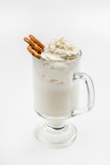 latte with whipped cream