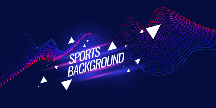 Modern colored poster for sports.