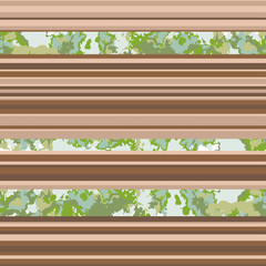 Seamless horizontal lines pattern. Vector brown background