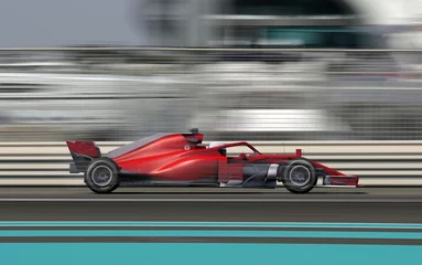 Stickers pour porte Sport automobile Voiture de course F1 sur circuit