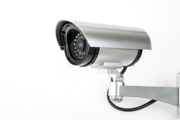CCTV camera isolated on white background. - 200064972