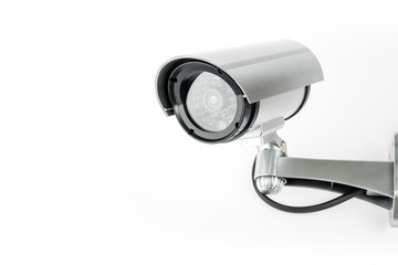 CCTV camera isolated on white background. - 200064973