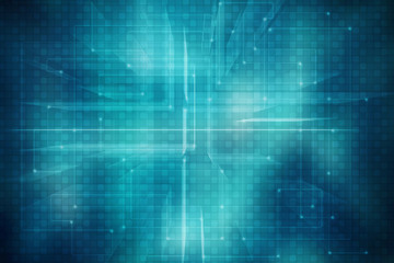 Obraz premium 2d illustration Abstract futuristic electronic circuit technology background 