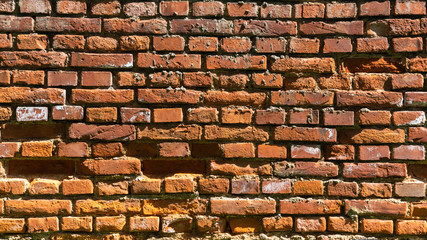 Texture of old brick and stone wall