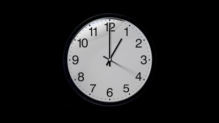24 Hours Animated Clock. ALpha Channel Included.