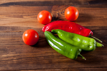 Verduras en la mesa
