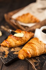 Fresh butter croissants