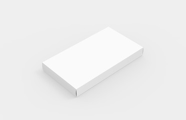 Pills Box Mock up On Isolated White Background, 3D Illustration