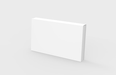 Pills Box Mock up On Isolated White Background, 3D Illustration