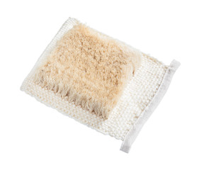 Fluffy wisp of bast isolated on white