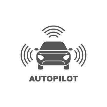 Autopilot icon. Simple element illustration. Autopilot symbol design from Artificial Intelligence collection. Can be used in web and mobile.