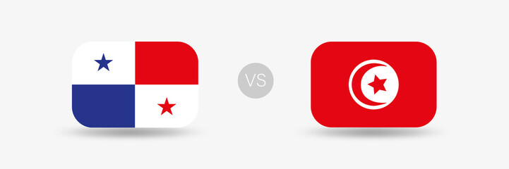 Panama gegen Tunesien - Fuball Banner