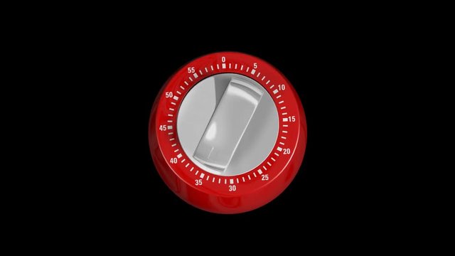 Timer. Looped. Alpha Channel Included.